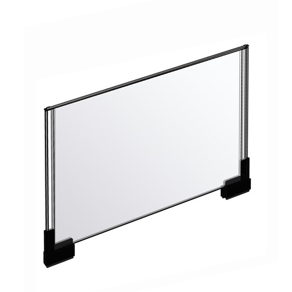 Two-Sided Large Acrylic Sign Holder W/ Magnetic Boots 17" X 11", PK2